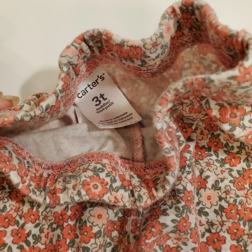 Carters 3T floral Leggins